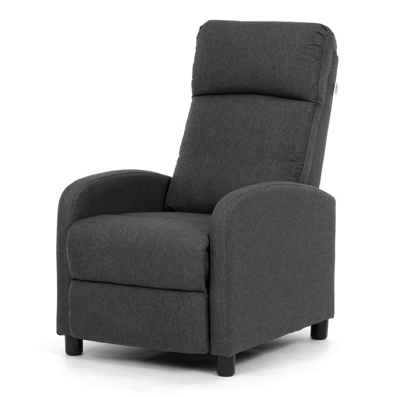 Polohovacie kreslo, sivá látka, 130 kg, TV-W3397 GREY2