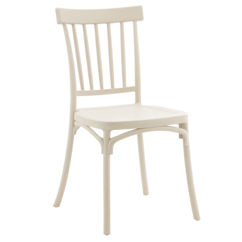 Stohovateľná stolička, sivohnedý Taupe plast, SAZEN NEW