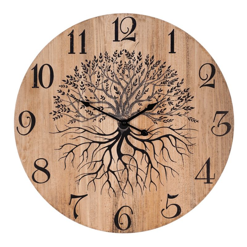Hodiny nástenné, MDF, strom života, 58cm, HA1661