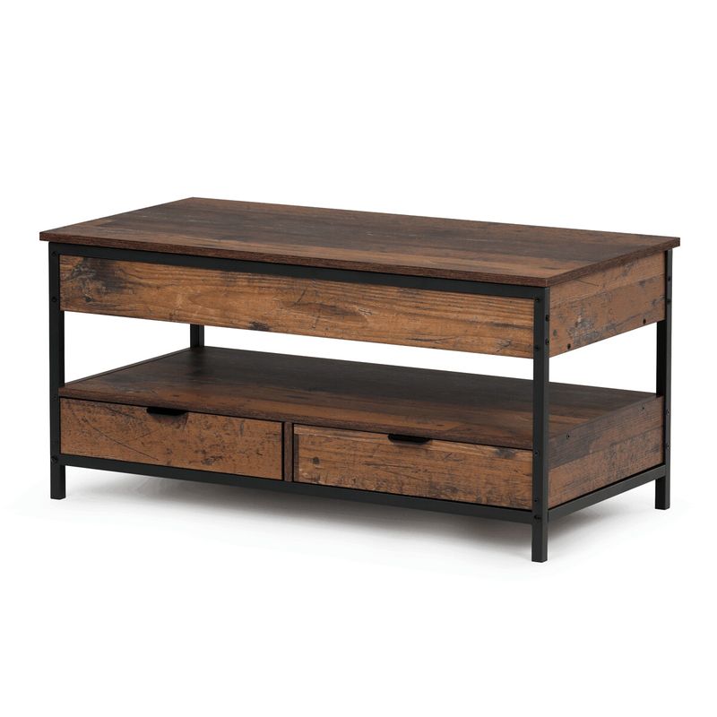 Konferenčný stolík, 100x50cm, MDF old wood, CT-I1201 OLW2