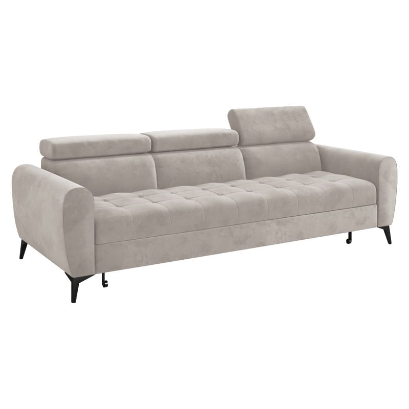 Rozkladací 3-sed, béžová Taupe látka, BARELO