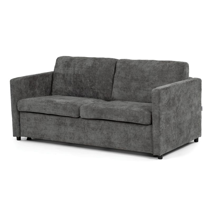Dvojmiestna rozkladacia pohovka, sivá látka, ASB-C3900 GREY2