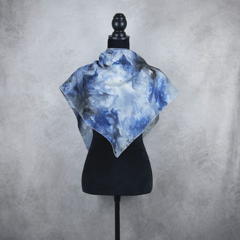 Hodvábna šatka VZOR_87, 85 x 90cm, Made in Slovakia