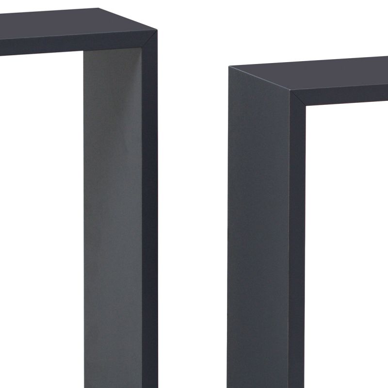 Sada 3 poličiek, MDF, sivá, P-008 GREY2