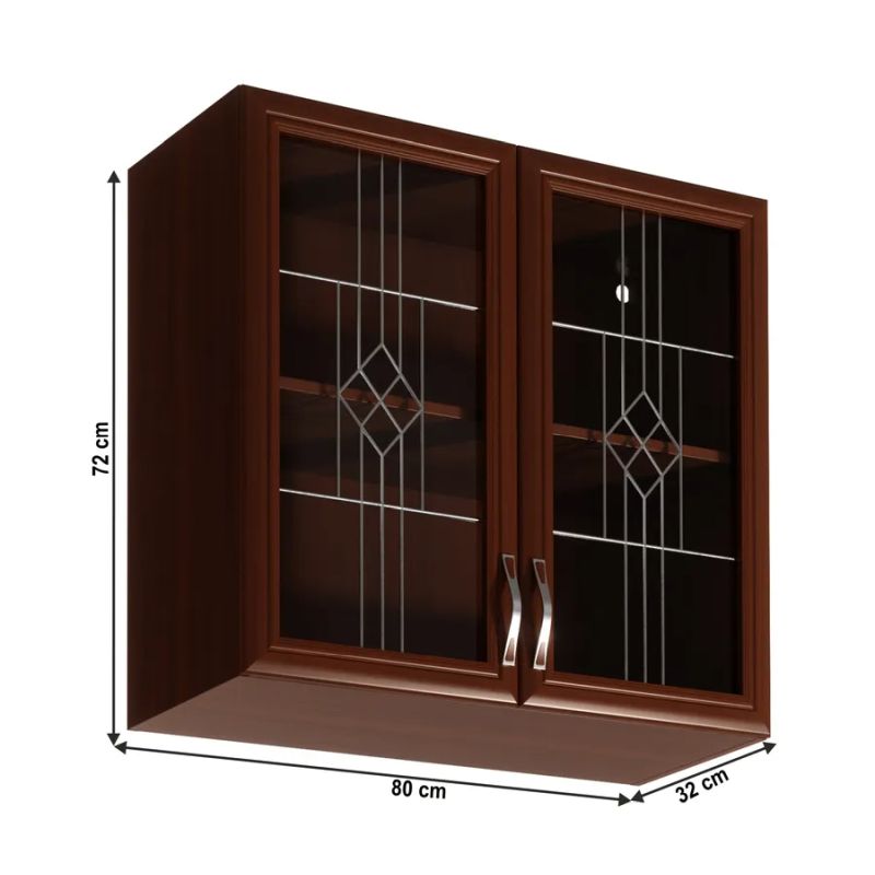 Horná skrinka, 80cm, orech Milano, SICILIA G80S