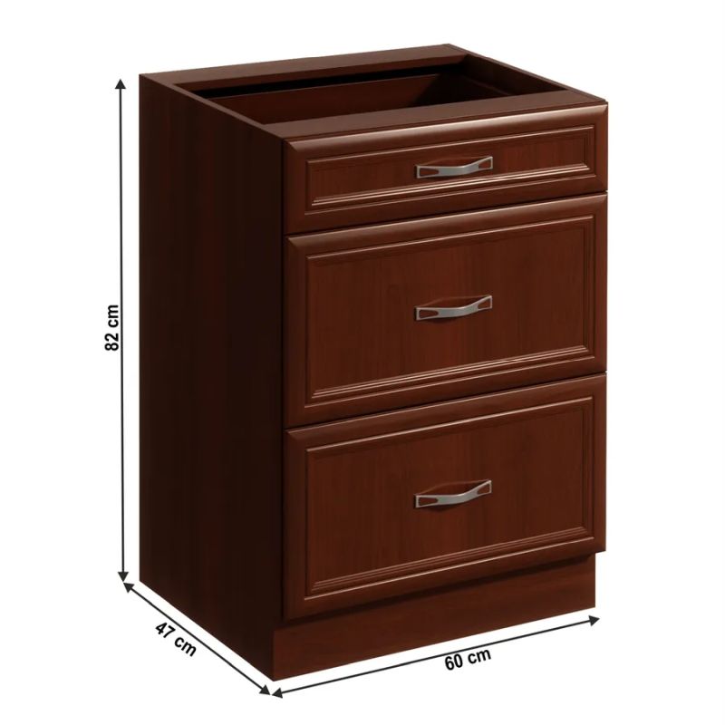 Spodná skrinka, 60cm, orech Milano, SICILIA D60S3