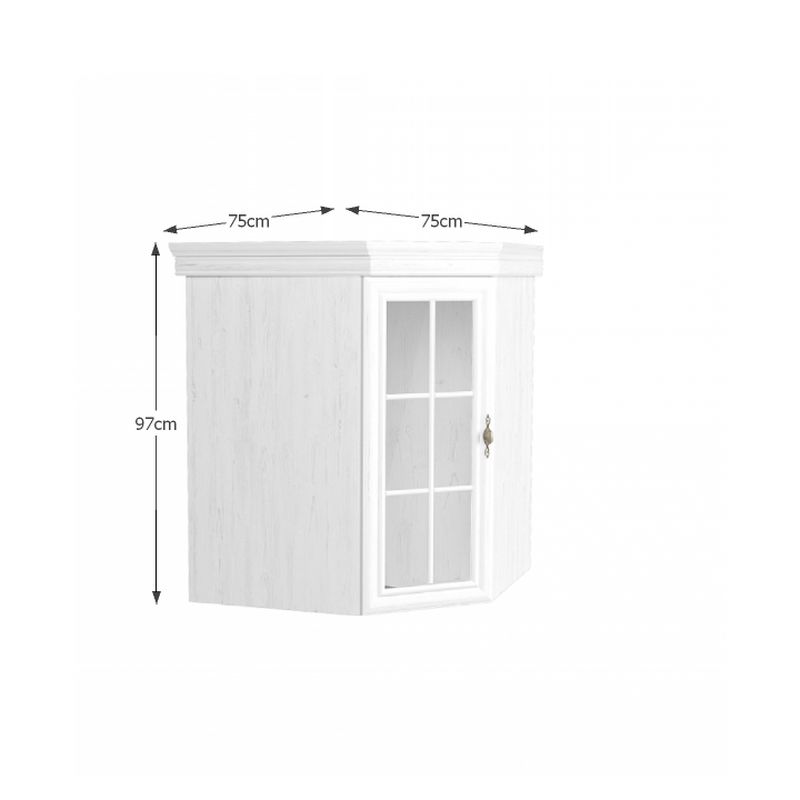 Nadstavec na komodu, 75cm, sosna andersen, KORA KNN1