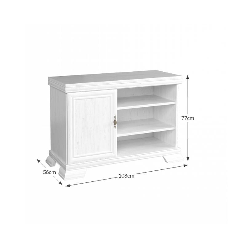 RTV stolík, 108cm, sosna andersen, KORA KRT