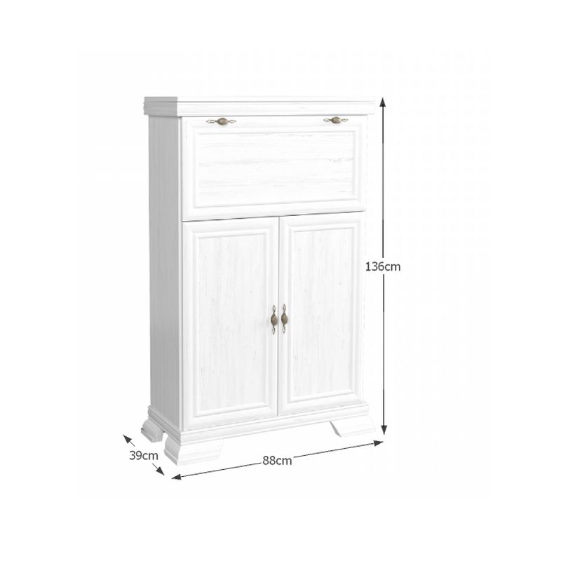 Barová skrinka, 88cm, sosna andersen, KORA KK5