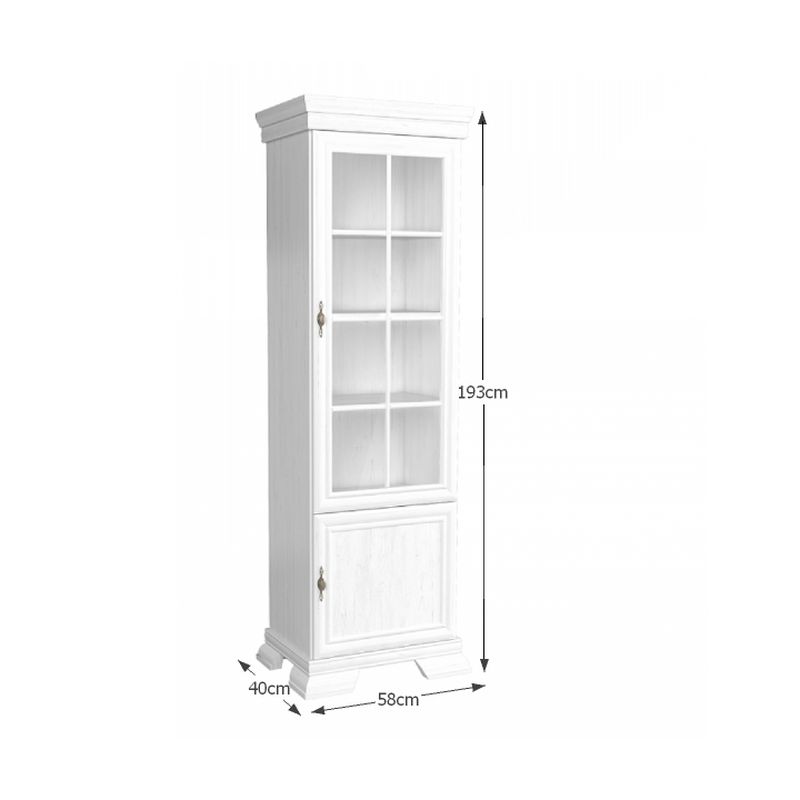 Vitrína, 58cm, sosna andersen, KORA KRW1