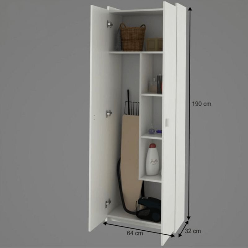 Skriňa, 64cm, kombinovaná, biela, NATALI TYP6