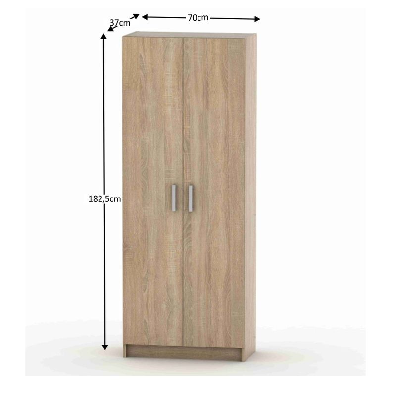 Skriňa, 70cm, policová, dub sonoma, BETTY 7, BE07-004-00