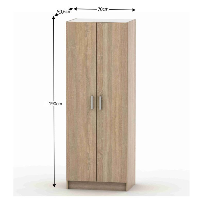 Skriňa, 70cm, vešiaková, dub sonoma, BETTY 7, BE07-009-00