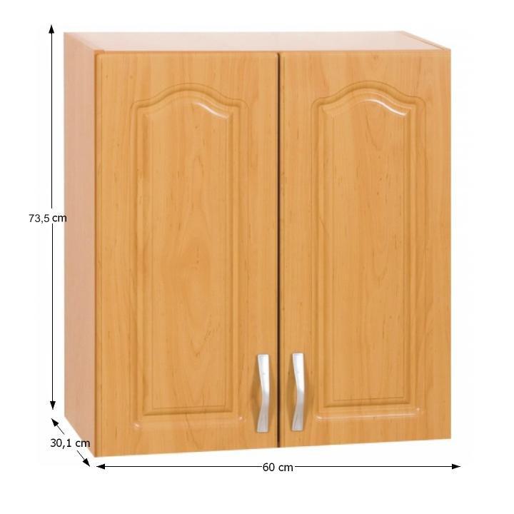 Kuchynská horná skrinka, 60cm, jelša, LORA KLASIK W60/735