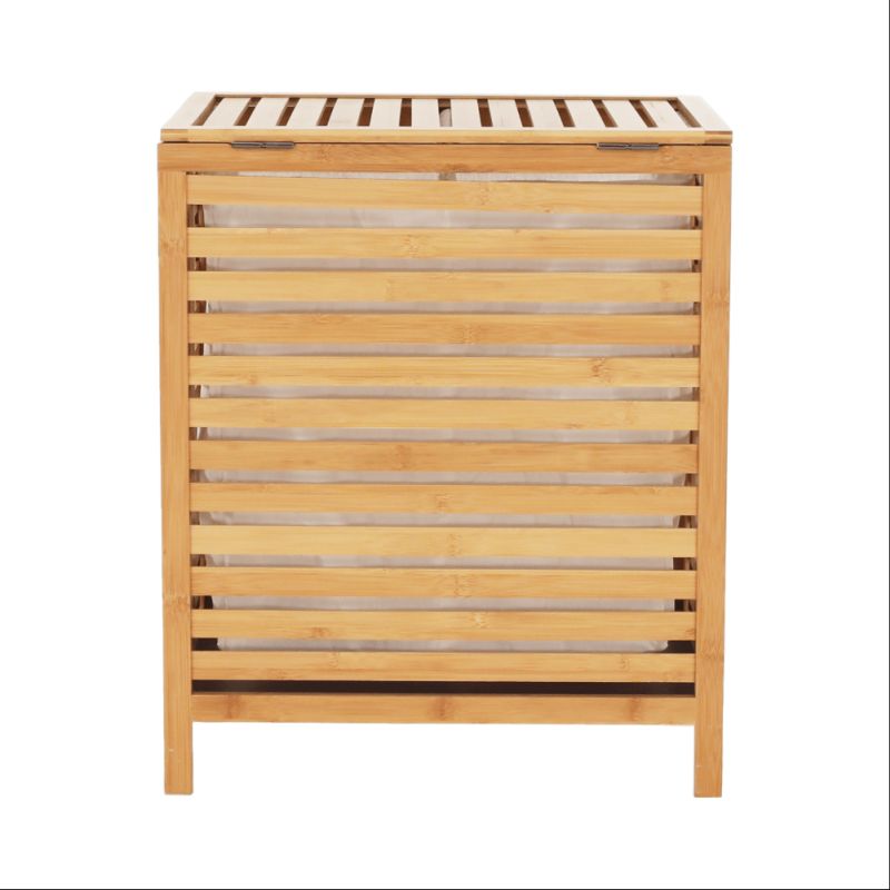 Kôš na bielizeň, 50cm, prírodný bambus, MENORK