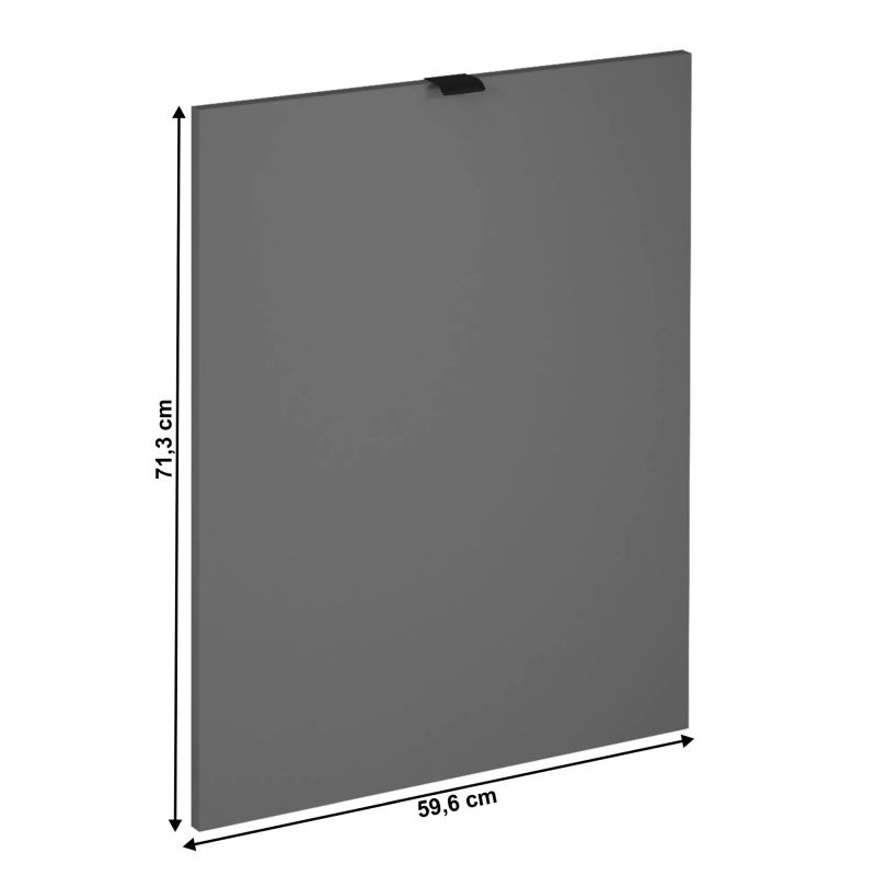 Dvierka na umývačku riadu, 59x71cm, sivý mat, LANGEN