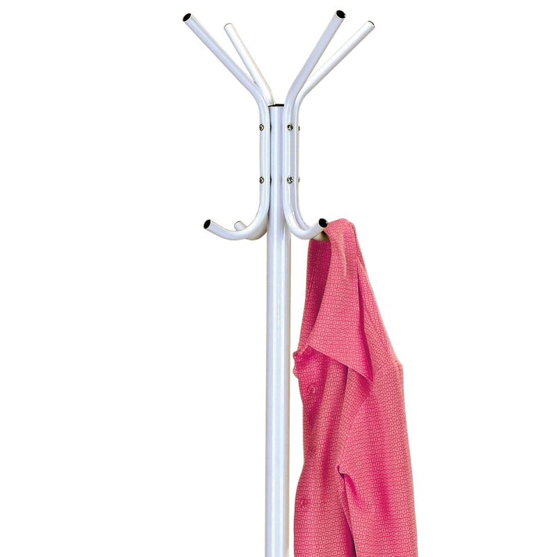 Vešiak, 174cm, kov biely, 80001-04A WT