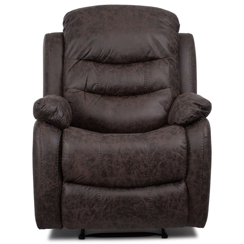Polohovacie kreslo hnedé vintage látka, TV-4086 BR