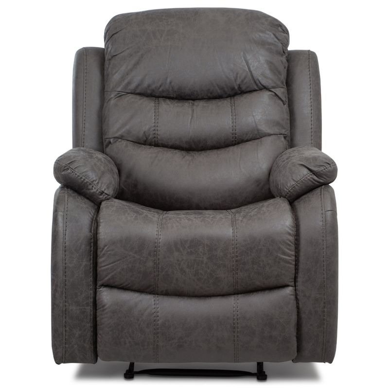 Polohovacie kreslo, sivá, látka, TV-4086 GREY