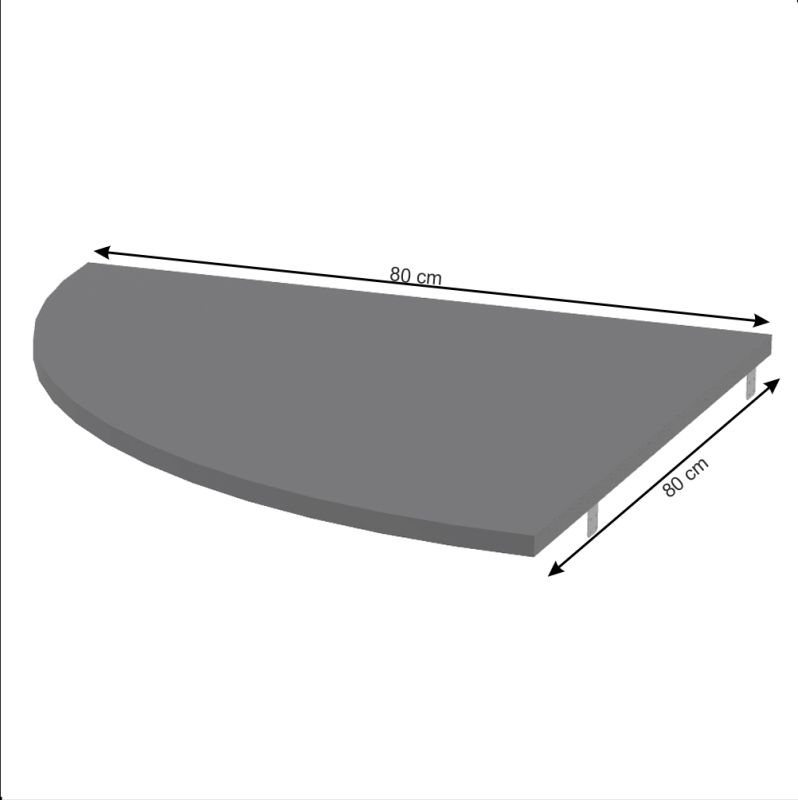 PC roh, 80x80cm, grafit, RIOMA NEW TYP 13