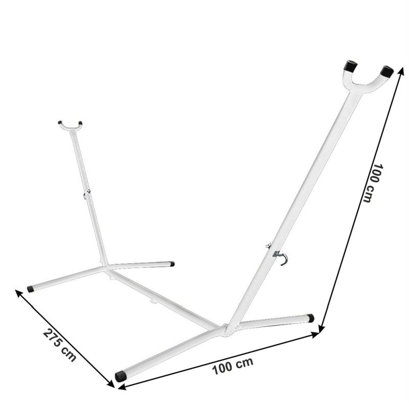 Stojan na hojdaciu sieť, biely kov, OTAN NEW TYP 3