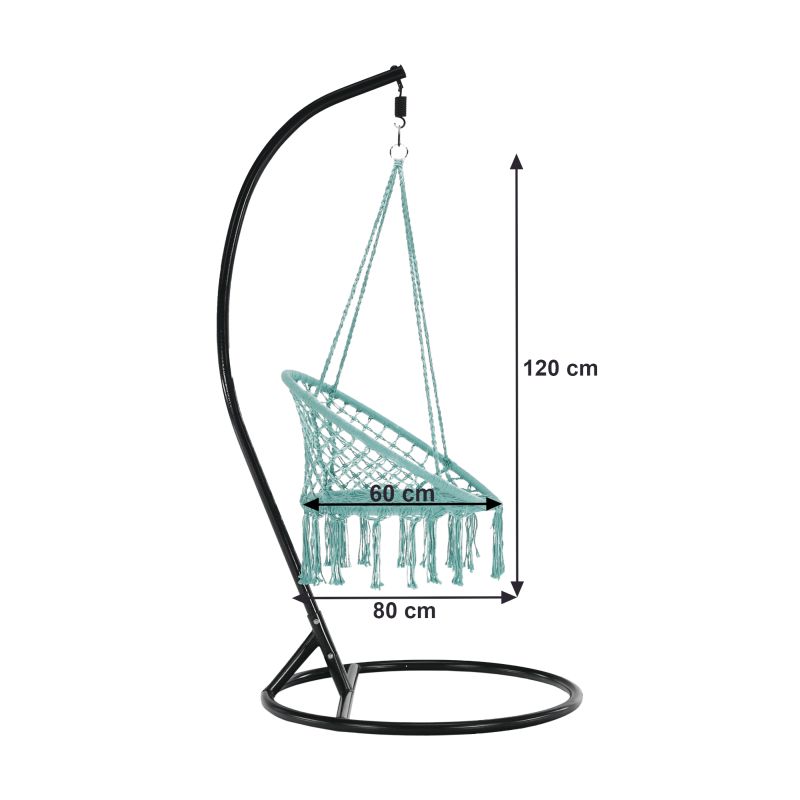 Závesné kreslo, mentolové, AMADO 2 NEW