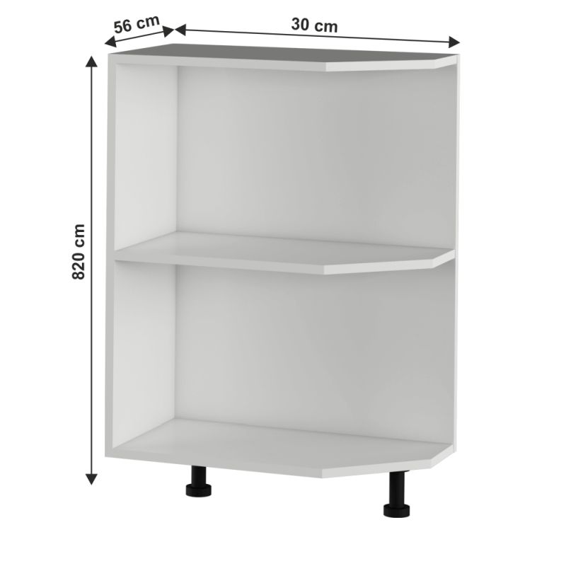 Spodná skrinka otvorená, 30cm, biela, JULIA TYP 51