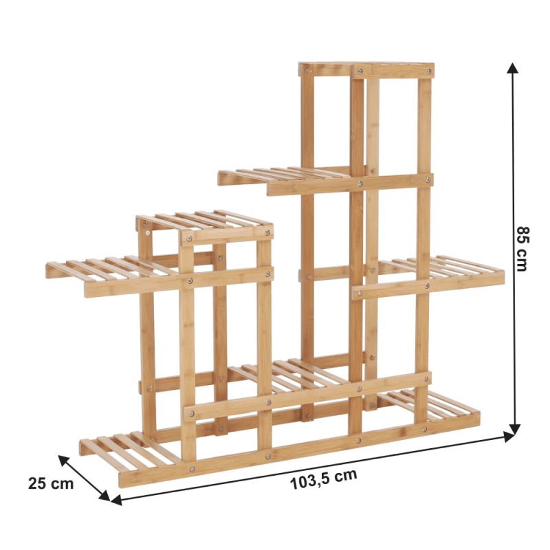 Regál, 103cm, viacúčelový, prírodný, TABIA