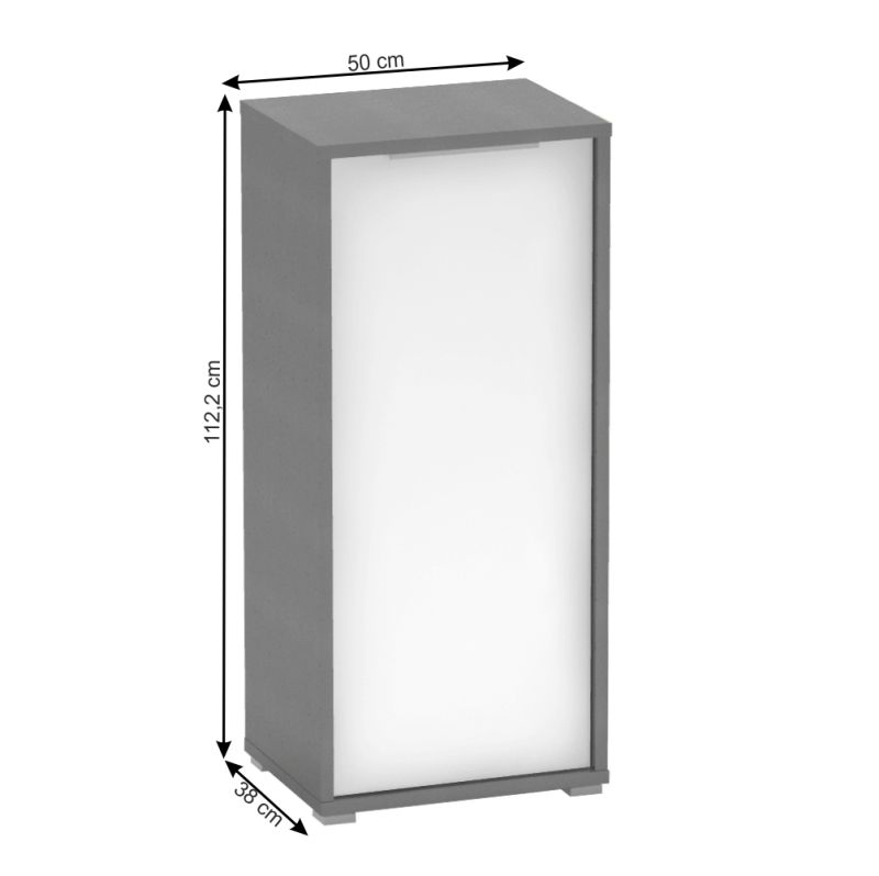 Skrinka, 50cm, grafit, biela, RIOMA NEW TYP 10