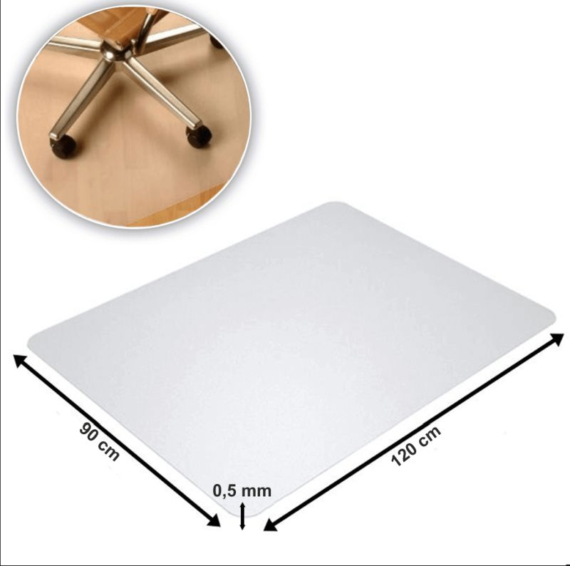 Ochranná podložka pod stoličku, transparentná, 120x90 cm, 0, 5 mm, ELLIE NEW TYP 2