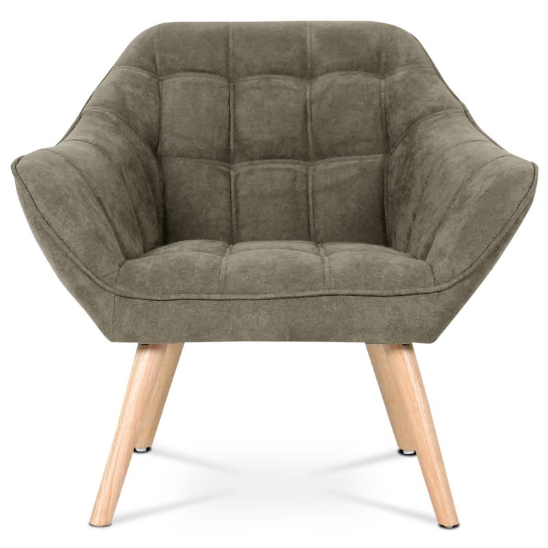 Relaxačné kreslo, béžová látka, AK-321 LAN2