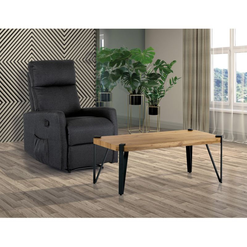 Konferenčný stolík 110x60cm, MDF divoký dub, AHG-260 OAK