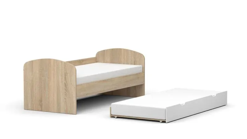 Drevona, Posteľ REA ABRA, 90, s rozkladom, dub canyon