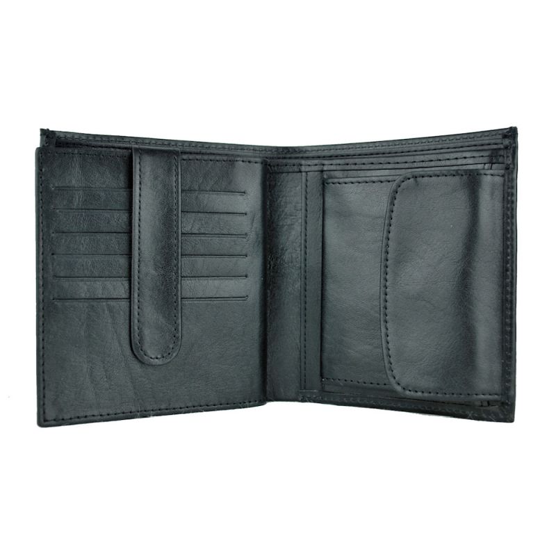 Luxusná kožená peňaženka č.8333/1 v čiernej farbe