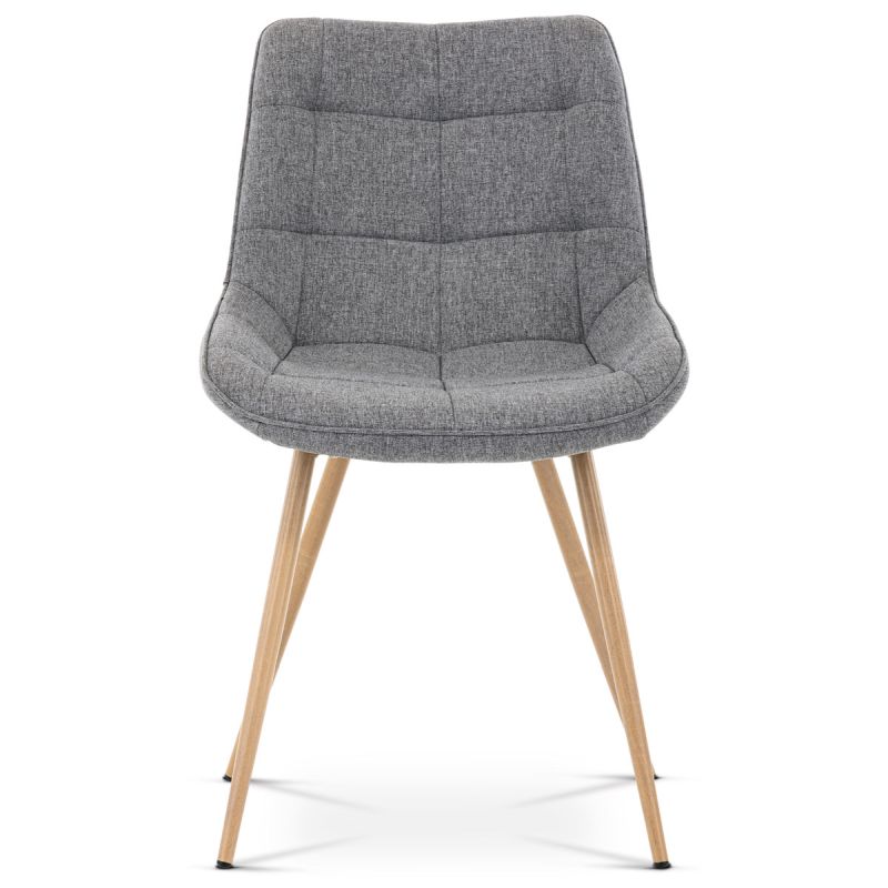 Jedálenská stolička, sivá, látka, CT-394 GREY2