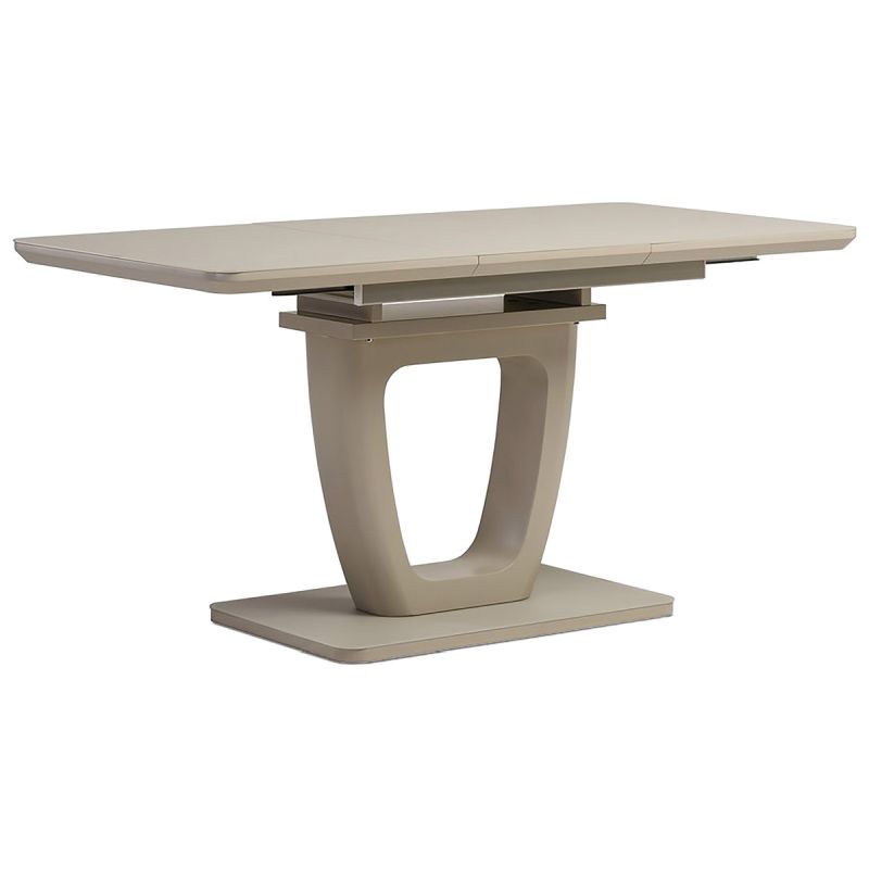 Jedálenský stôl 110-150x75cm, rozkladací, MDF, cappuccino, HT-430 CAP