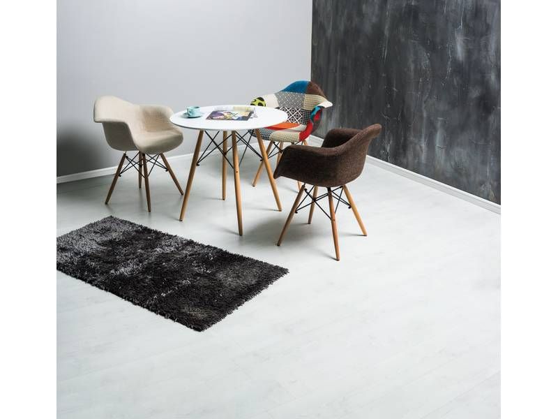 Jedálenský stôl, okrúhly 90cm, MDF, biely, buk, Signal, SOHO 90