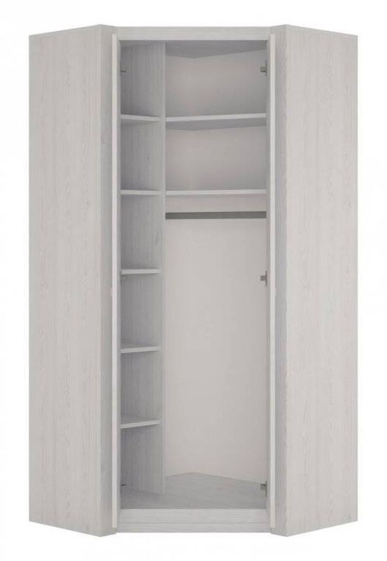 Rohová skriňa, 90cm, kombinovaná, dub craft, LILO LLOS03