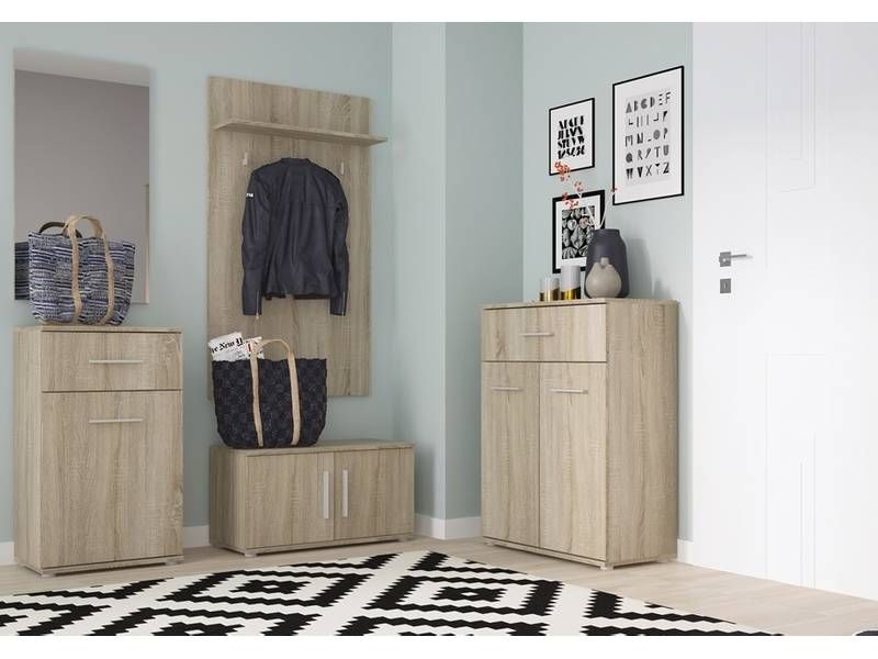 Zrkadlo na stenu, 74x80cm, dub sonoma, GEMINI VELKE