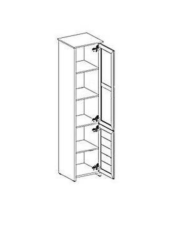 Vitrína, 49cm, biela, ORIENT W1DS