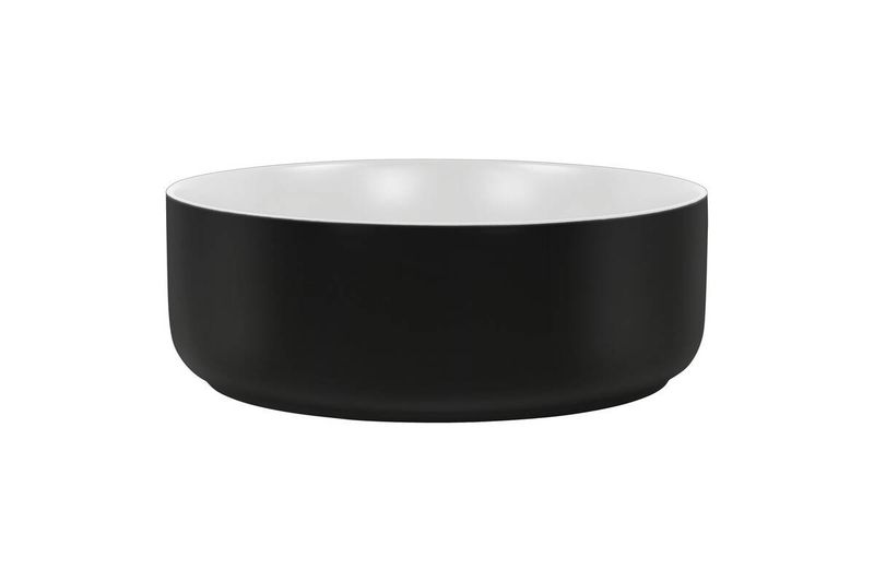 Umývadlo na dosku, 36cm, biele, čierne, SIMPLE 8 36 UM-6259 DP