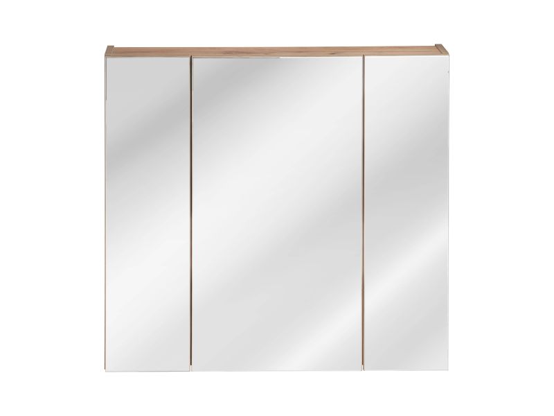 Skrinka so zrkadlom, 80cm, dub craft, CAPRI 843