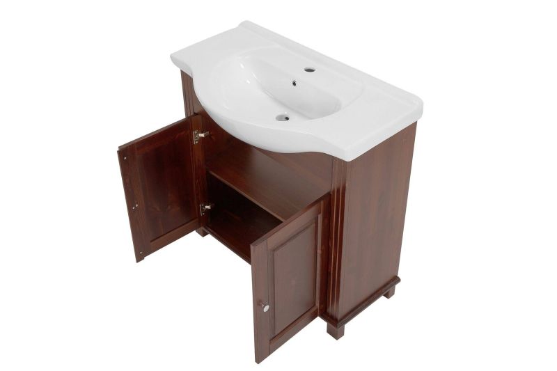 Skrinka pod umývadlo, 65cm, retro hnedá, RETRO 864