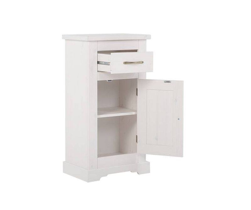 Skrinka do kúpeľne, 45cm, biela, ROMANTIC 810