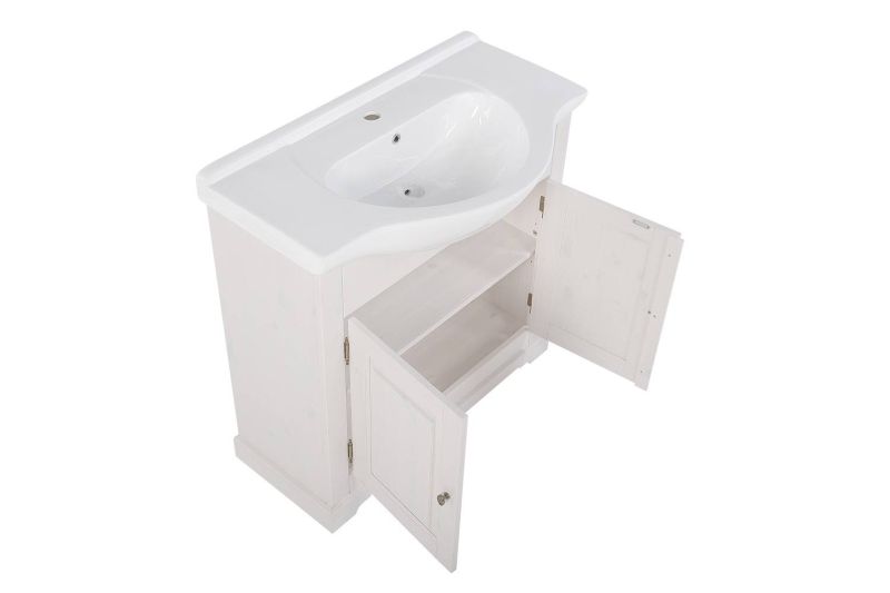 Skrinka pod umývadlo, 85cm, biela, ROMANTIC 861