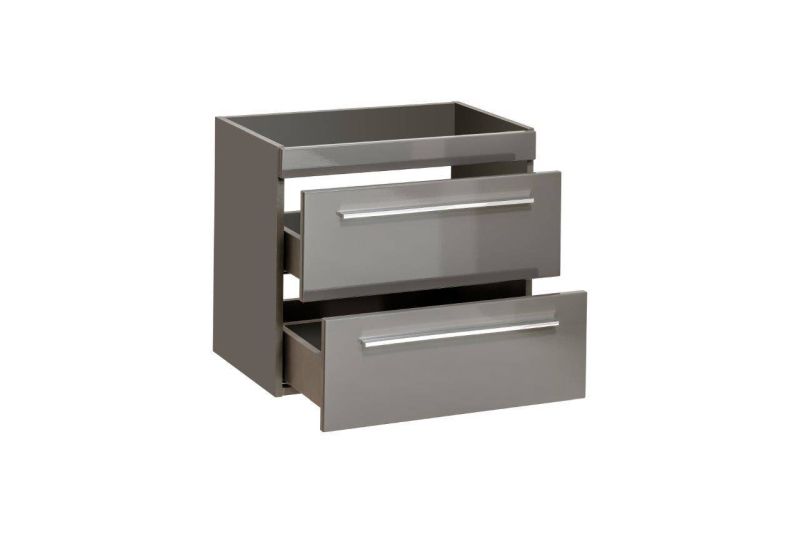 Skrinka pod umývadlo, 60cm, sivá, lesk, TWIST GREY 820