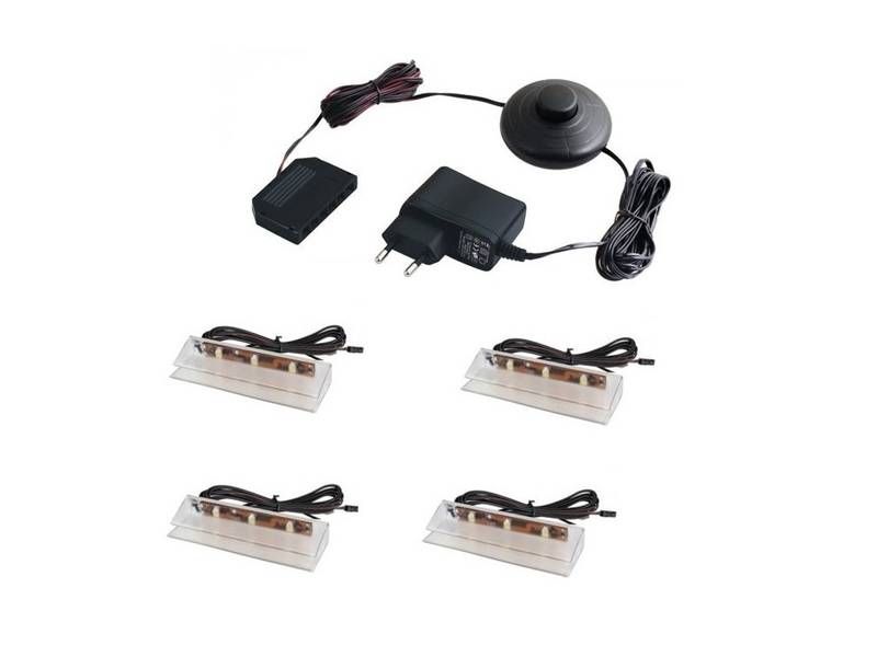 Osvetlenie Cama 4 LED nasúvacie zelené