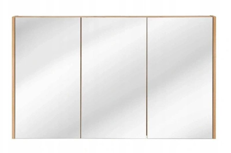 Skrinka so zrkadlom, 120cm, dub artisan, MADERA 843