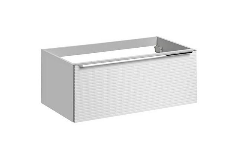 Skrinka pod umývadlo, 90cm, biela, LEONARDO WHITE 82-90-B-1S