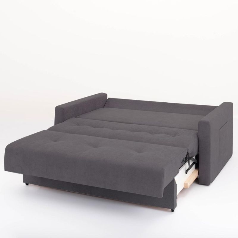 Trojsed s rozkladom a úložným priestorom, látka sivá, BORA III